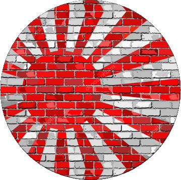 Round Japan Asia Flags 