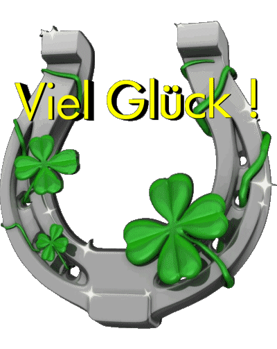 04 Transparent Background Viel Glück German Messages 