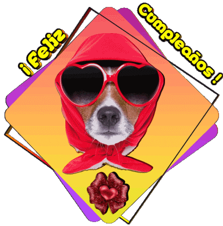 012 Animales Feliz Cumpleaños Spagnolo Messagi 