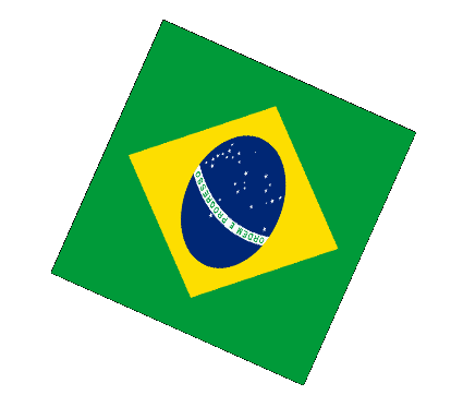 Sphere - Cube Brésil Amériques Drapeaux 