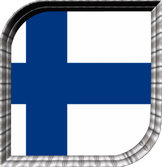 Carré Finlande Europe Drapeaux 