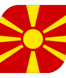 Square Macedonia Europe Flags 