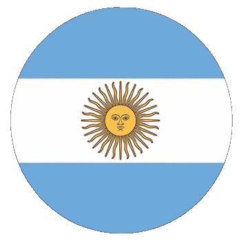 Rond - Anneaux Argentine Amériques Drapeaux 