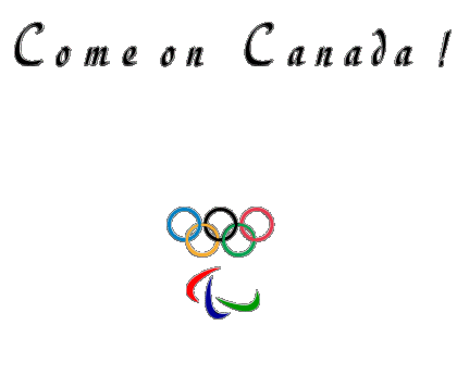 Olympic Games Come on Canada English Messages 