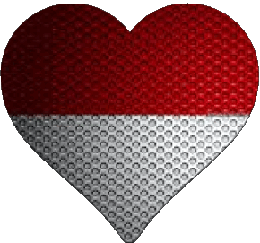 Cuore Monaco Europa Bandiere 