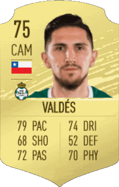 Diego Valdés Chili F I F A - Joueurs Cartes Jeux Vidéo Multi Média 
