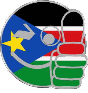 Smiley - OK Südsudan Afrika Fahnen 