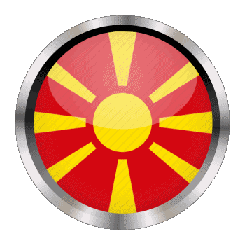 Round - Rings Macedonia Europe Flags 