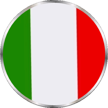 Rond National Italie Europe Drapeaux 