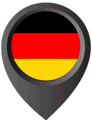 Epingle de Localisation Allemagne Europe Drapeaux 