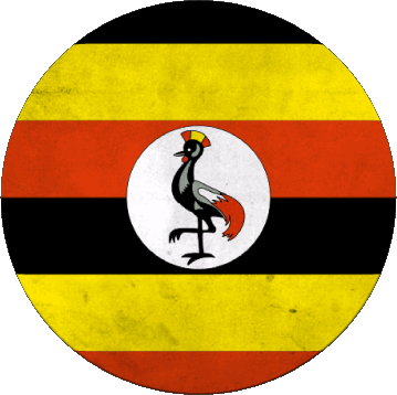 Ronda Uganda África Banderas 