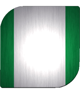 Carré Nigéria Afrique Drapeaux 