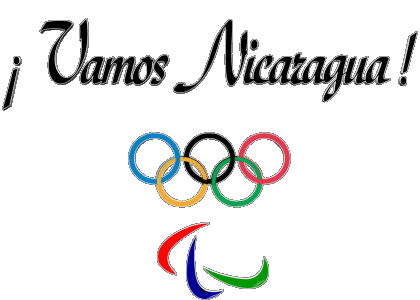 Juegos Olímpicos Vamos Nicaragua Spagnolo Messagi 
