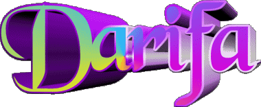 Darifa D FEMMINILE - Maghreb Musulmano Nome 