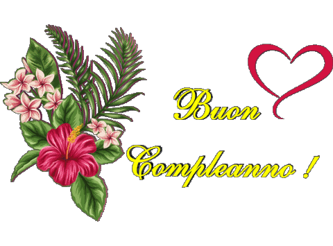 007 Fond Transparent Floreale Buon Compleanno Italien Messages 