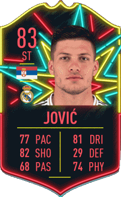 Luka Jovic Serbien F I F A - Karten Spieler Videospiele Multimedia 