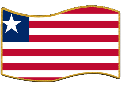 Rectangle Libéria Afrique Drapeaux 