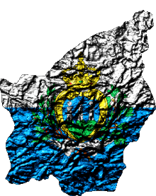 Carta Geografica San Marino Europa Bandiere 