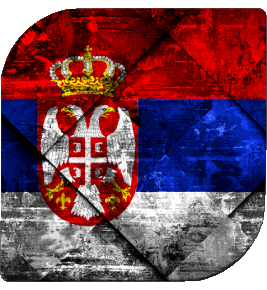 Square Serbia Europe Flags 