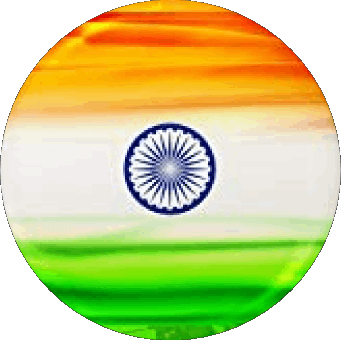 Runde Indien Asien Fahnen 