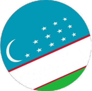 Sfera - Cubo Uzbekistan Asia Bandiere 