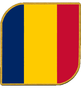 Carré Tchad Afrique Drapeaux 