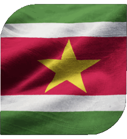 Carré Suriname Amériques Drapeaux 