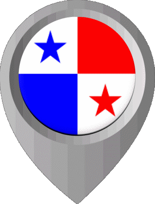 Epingle de Localisation Panama Amériques Drapeaux 