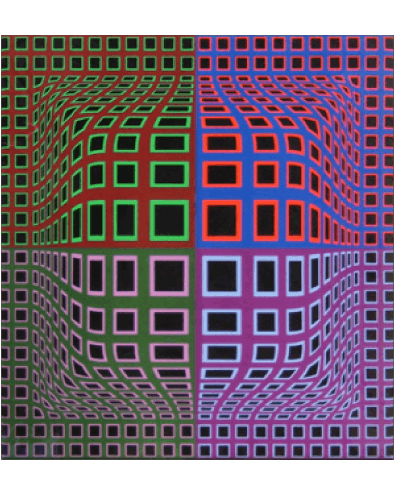 Victor Vasarely Künstler Maler Humor -  Fun 