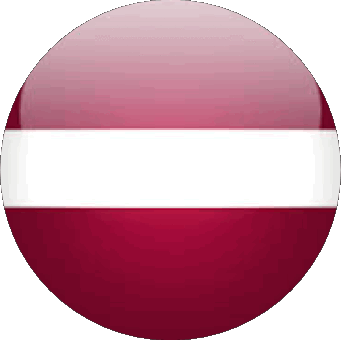 Runde Lettland Europa Fahnen 