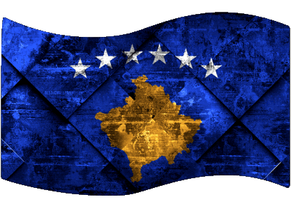 Rectangle Kosovo Europe Drapeaux 