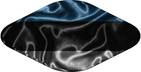 Ovale Estonie Europe Drapeaux 