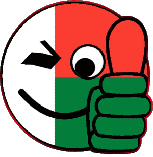 Smiley - OK Madagascar Africa Flags 