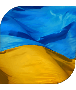 Square Ukraine Europe Flags 