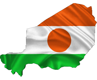 Map Niger Africa Flags 