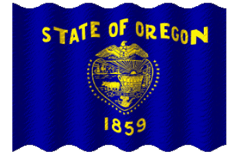 Waving Oregon U.S.A - States America Flags 