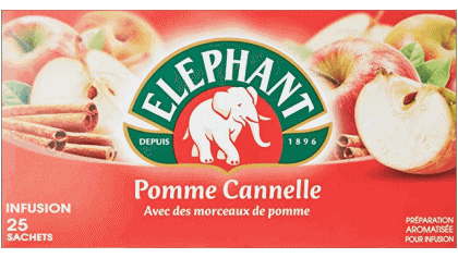 Pomme cannelle-Pomme cannelle Eléphant Té - Infusiones Bebidas 