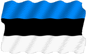 Ondulación Estonia Europa Banderas 