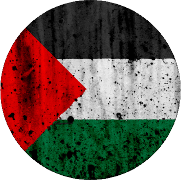 Rond Palestine Asie Drapeaux 
