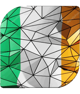 Square Ireland Europe Flags 