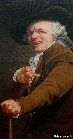 Joseph Ducreux-Joseph Ducreux recreación de arte covid de contención desafío 1 Varias pinturas Morphing - Parece Humor - Fun 