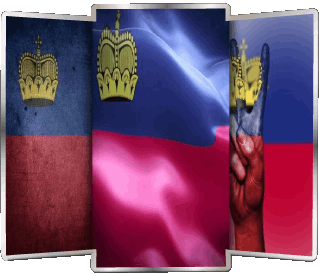 Forma Liechtenstein Europa Bandiere 
