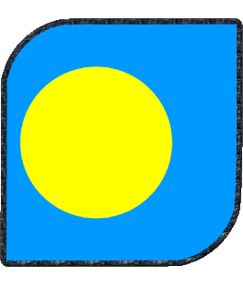 Carré Palaos Océanie Drapeaux 