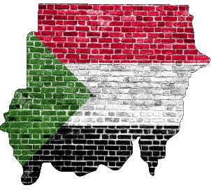 Map Sudan Africa Flags 