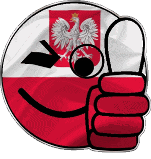 Smiley - OK Pologne Europe Drapeaux 