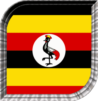 Plaza Uganda África Banderas 