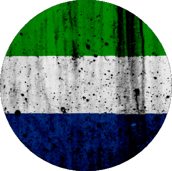 Tondo Sierra Leone Africa Bandiere 