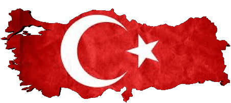 Mapa Turquía Asia Banderas 