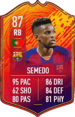 Nélson Cabral Semedo Portogallo F I F A - Giocatori carte Videogiochi Multimedia 