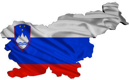 Map Slovenia Europe Flags 